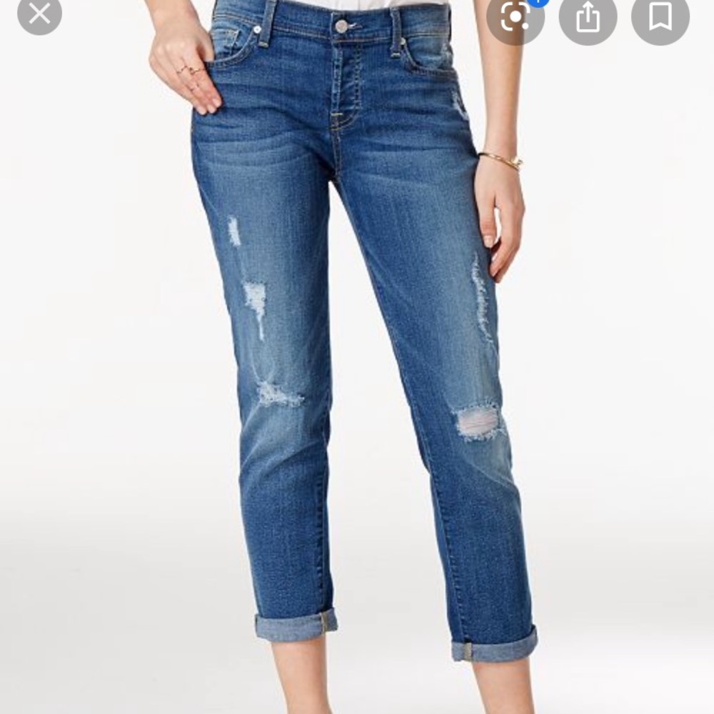 7 for all mankind Josefina skinny boyfriend jeans